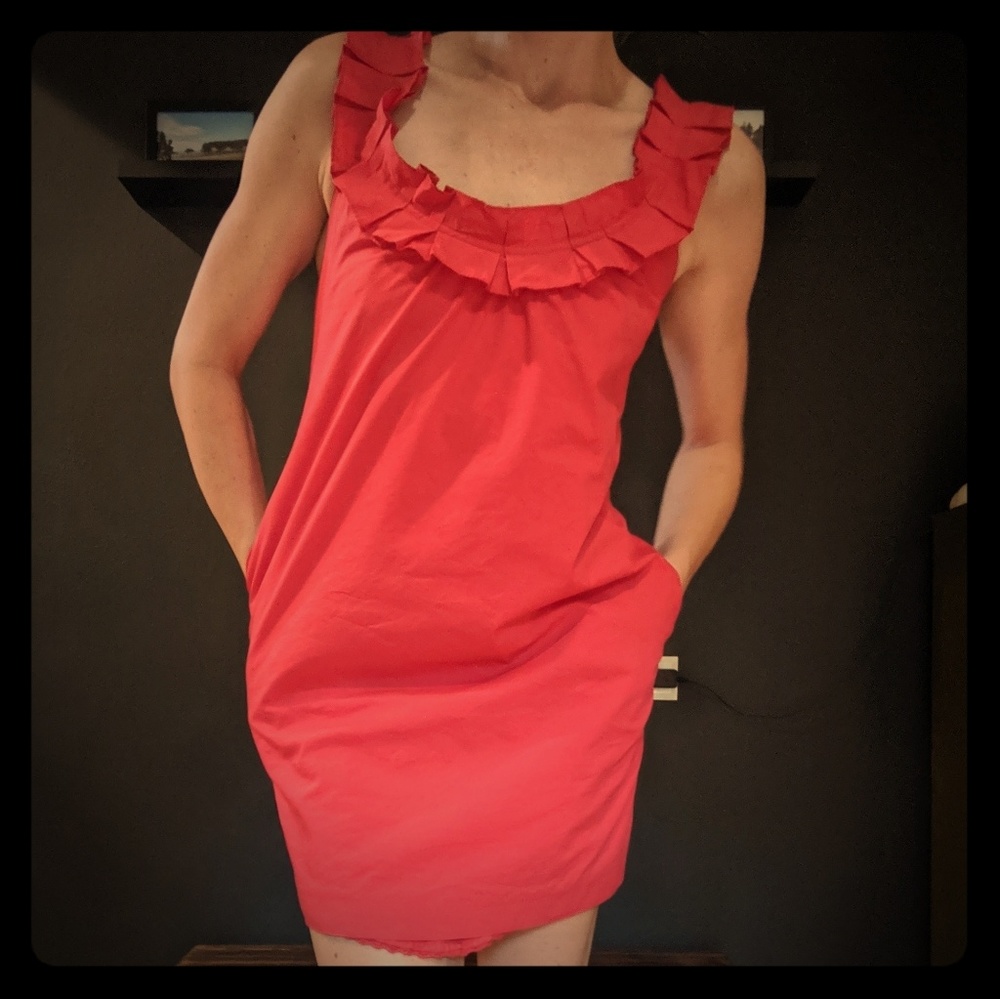 Little Red Dress w/pockets!
